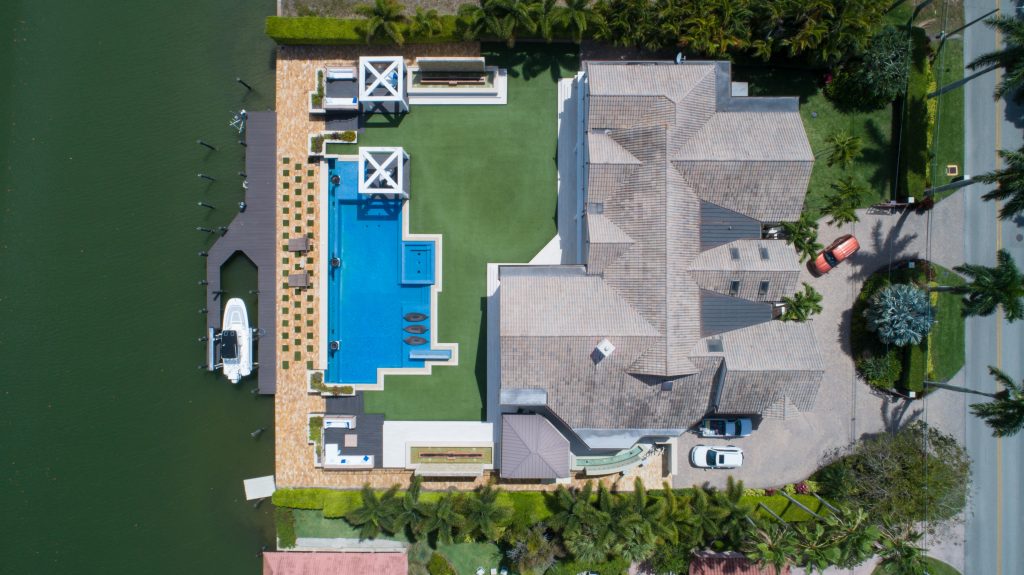 Drone real estate photography